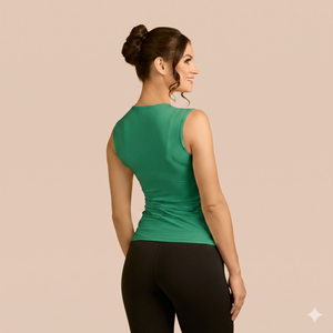 Sleeveless Crew Neck Luxury Layering Top