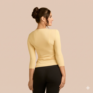 3/4 Sleeve Crew Neck Luxury Layering Top