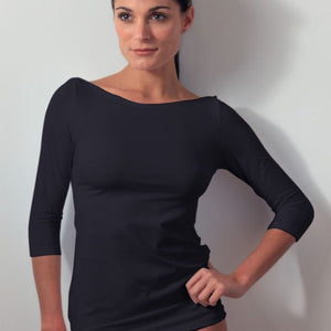 3/4 Sleeve Boatneck Layering Top (Discontinued Style) - FINAL SALE - Adea - Everyday Luxury