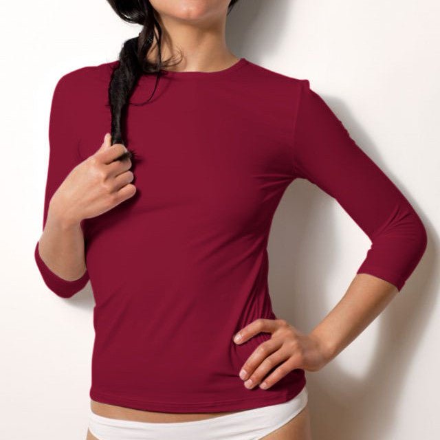 3/4 Sleeve Crew Neck Layering Top (Discontinued Colors)-FINAL SALE - Adea - Everyday Luxury